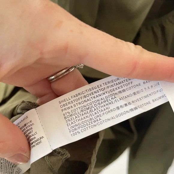 Moon River Pleated Cut-Out Tie Back Smocked Mini Dress Olive Green Size Medium - Picture 8 of 8